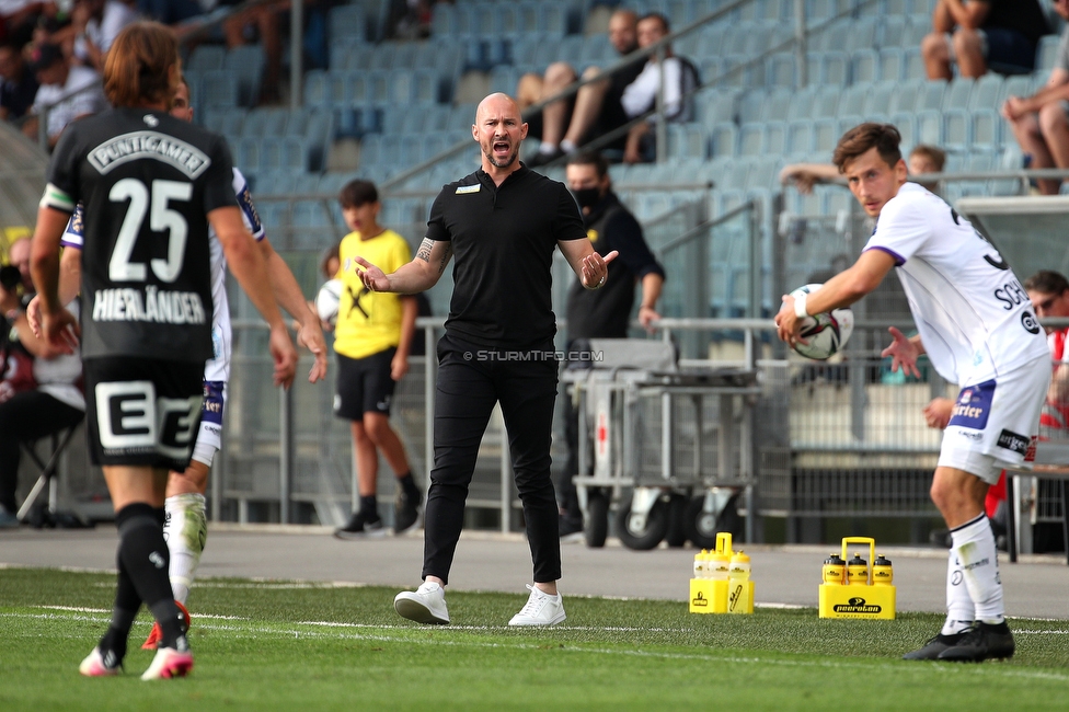 Sturm Graz - Austria Klagenfurt
Oesterreichische Fussball Bundesliga, 7. Runde, SK Sturm Graz - SK Austria Klagenfurt, Stadion Liebenau Graz, 12.09.2021. 

Foto zeigt Christian Ilzer (Cheftrainer Sturm)
