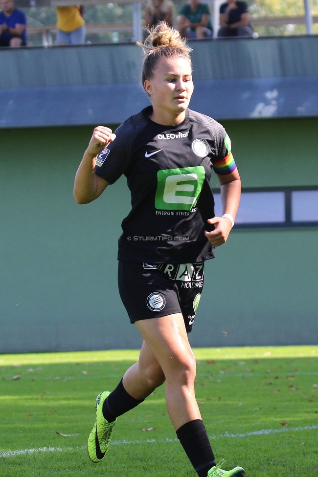 Sturm Damen - Altach Vorderland
OEFB Frauen Bundesliga, 3. Runde, SK Sturm Graz Damen - SPG Altach Vorderland,  STFV Platz Graz, 12.09.2021. 

Foto zeigt Annabel Schasching (Sturm Damen)
Schlüsselwörter: torjubel