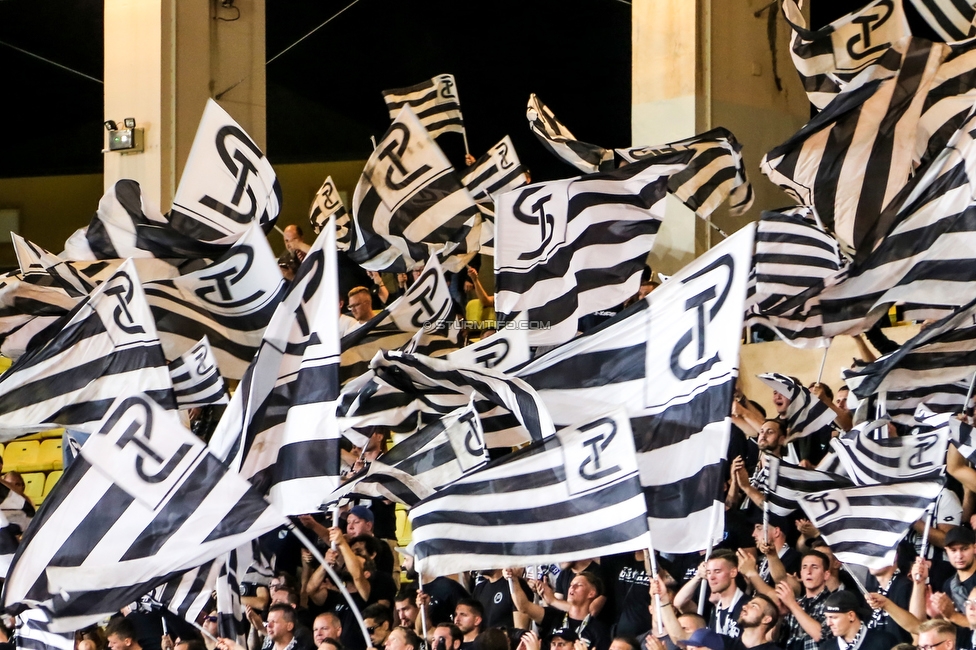 Monaco - Sturm Graz
UEFA Europa League Gruppenphase 1. Spieltag, AS Monaco - SK Sturm Graz, Stade Louis II, Monaco, 16.09.2021. 

Foto zeigt Fans von Sturm
