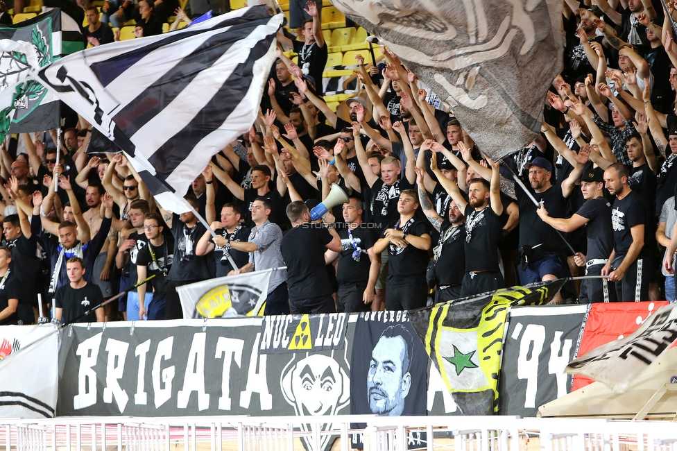 Monaco - Sturm Graz
UEFA Europa League Gruppenphase 1. Spieltag, AS Monaco - SK Sturm Graz, Stade Louis II, Monaco, 16.09.2021. 

Foto zeigt Fans von Sturm
