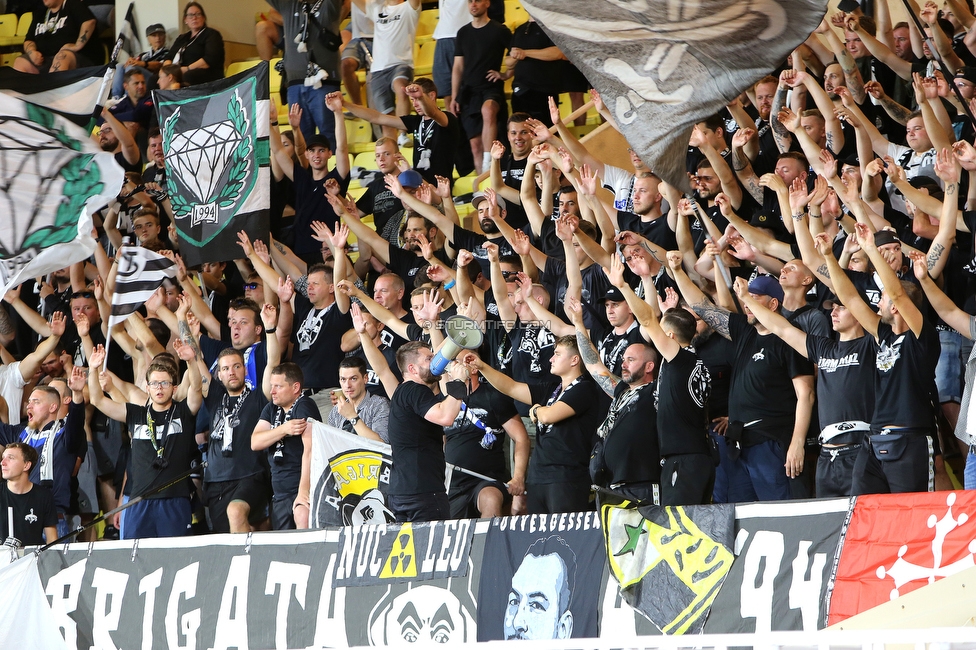 Monaco - Sturm Graz
UEFA Europa League Gruppenphase 1. Spieltag, AS Monaco - SK Sturm Graz, Stade Louis II, Monaco, 16.09.2021. 

Foto zeigt Fans von Sturm
