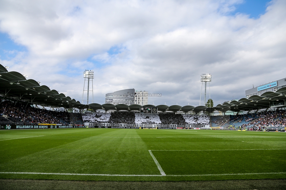 Sturm Graz - WSG Tirol
Oesterreichische Fussball Bundesliga, 8. Runde, SK Sturm Graz - WSG Tirol, Stadion Liebenau Graz, 19.09.2021. 

Foto zeigt Fans von Sturm mit einer Choreografie
