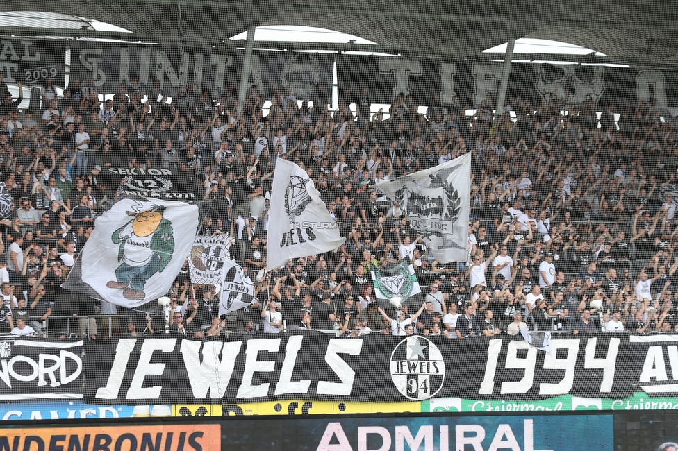 Sturm Graz - WSG Tirol
Oesterreichische Fussball Bundesliga, 8. Runde, SK Sturm Graz - WSG Tirol, Stadion Liebenau Graz, 19.09.2021. 

Foto zeigt Fans von Sturm
Schlüsselwörter: jewels