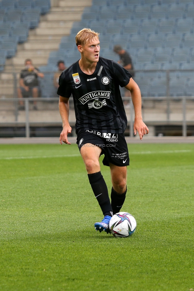 Sturm Graz - WSG Tirol
Oesterreichische Fussball Bundesliga, 8. Runde, SK Sturm Graz - WSG Tirol, Stadion Liebenau Graz, 19.09.2021. 

Foto zeigt Niklas Geyrhofer (Sturm)
