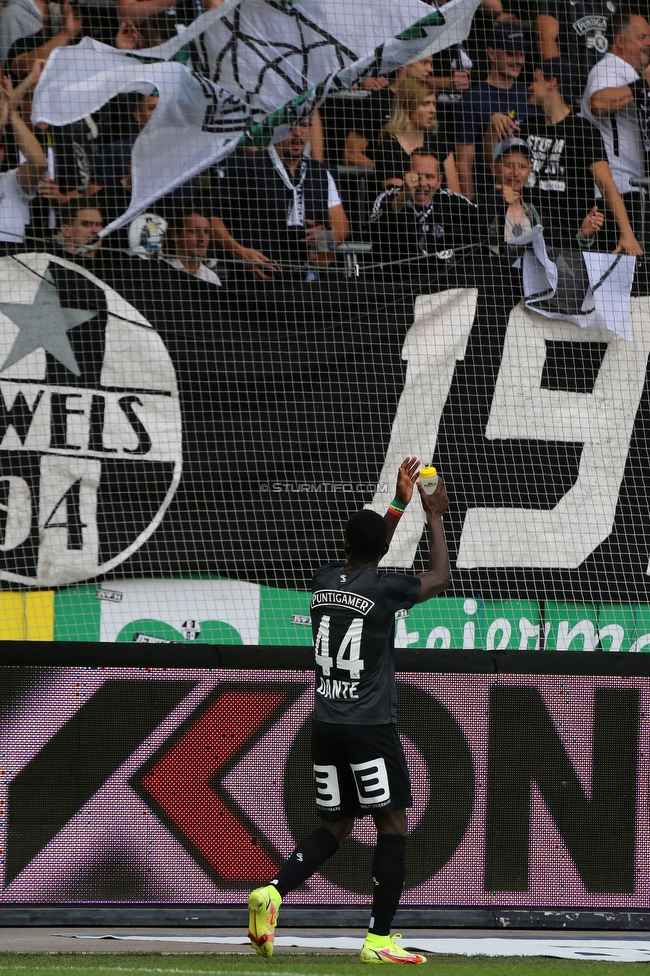 Sturm Graz - WSG Tirol
Oesterreichische Fussball Bundesliga, 8. Runde, SK Sturm Graz - WSG Tirol, Stadion Liebenau Graz, 19.09.2021. 

Foto zeigt Amadou Dante (Sturm)
