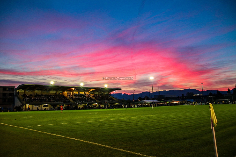 Hohenems - Sturm Graz
OEFB Cup, 2. Runde, VfB Hohenems - SK Sturm Graz, Herrenriedstadion Hohenems, 22.09.2021. 

Foto zeigt eine Innenansicht im Herrenriedstadion
Schlüsselwörter: wetter