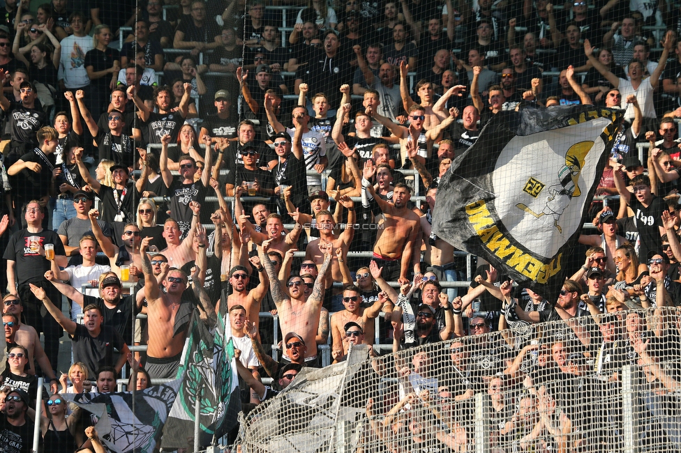 Rapid Wien - Sturm Graz
Oesterreichische Fussball Bundesliga, 9. Runde, SK Rapid Wien - SK Sturm Graz, Weststadion Wien, 26.09.2021. 

Foto zeigt Fans von Sturm
Schlüsselwörter: pyrotechnik