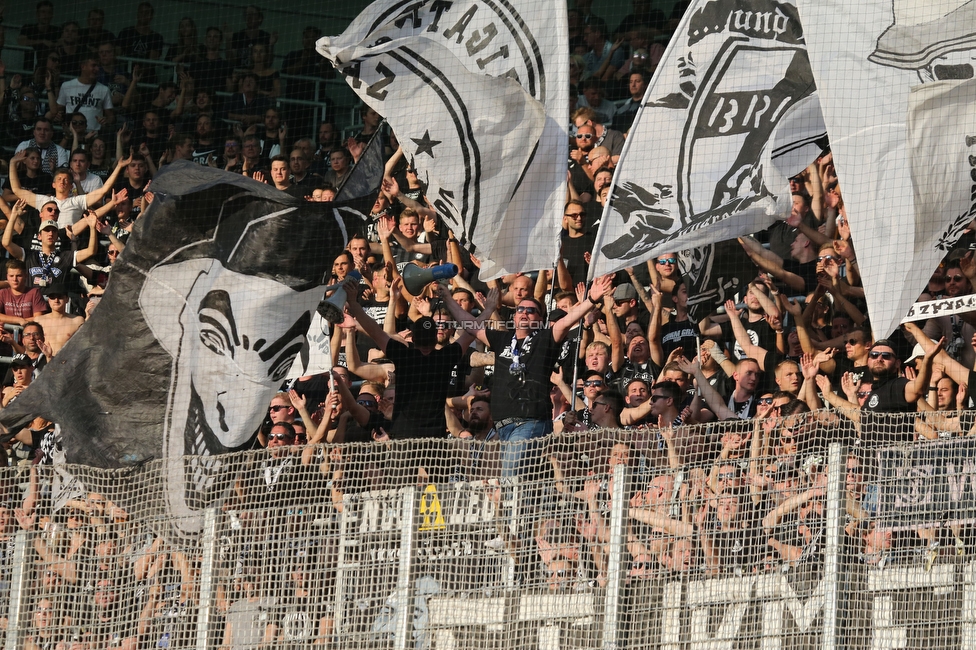 Rapid Wien - Sturm Graz
Oesterreichische Fussball Bundesliga, 9. Runde, SK Rapid Wien - SK Sturm Graz, Weststadion Wien, 26.09.2021. 

Foto zeigt Fans von Sturm
Schlüsselwörter: pyrotechnik