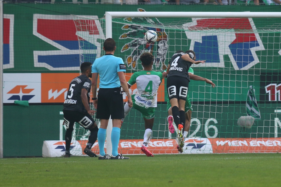 Rapid Wien - Sturm Graz
Oesterreichische Fussball Bundesliga, 9. Runde, SK Rapid Wien - SK Sturm Graz, Weststadion Wien, 26.09.2021. 

Foto zeigt Jon Gorenc-Stankovic (Sturm)
