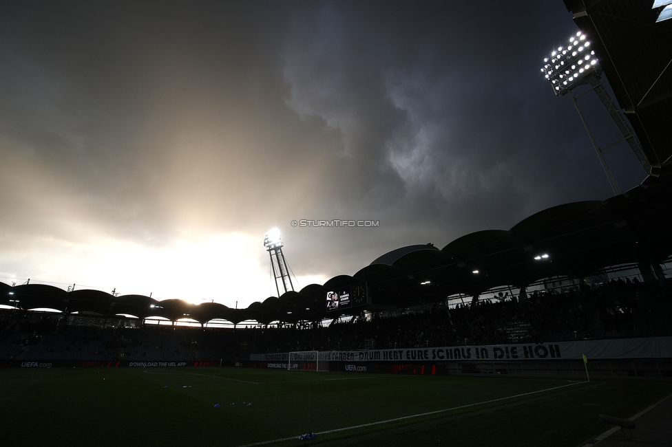 Sturm Graz - Eindhoven
UEFA Europa League Gruppenphase 2. Spieltag, SK Sturm Graz - PSV Eindhoven, Stadion Liebenau, Graz, 30.09.2021. 

Foto zeigt eine Innenansicht im Stadion Liebenau
