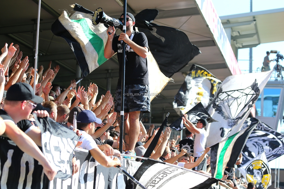 Hartberg - Sturm Graz
Oesterreichische Fussball Bundesliga, 10. Runde, TSV Hartberg - SK Sturm Graz, Arena Hartberg, 03.10.2021. 

Foto zeigt Fans von Sturm
Schlüsselwörter: generationchaos sturmflut vorsaenger