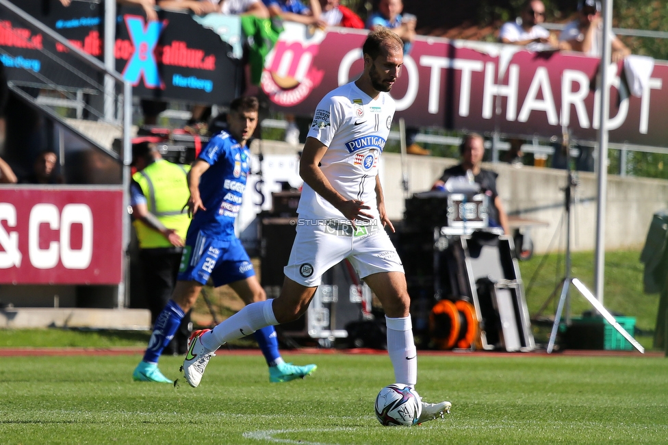 Hartberg - Sturm Graz
Oesterreichische Fussball Bundesliga, 10. Runde, TSV Hartberg - SK Sturm Graz, Arena Hartberg, 03.10.2021. 

Foto zeigt Jon Gorenc-Stankovic (Sturm)
