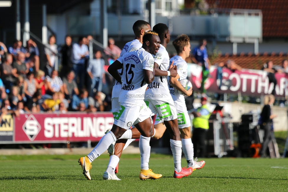 Hartberg - Sturm Graz
Oesterreichische Fussball Bundesliga, 10. Runde, TSV Hartberg - SK Sturm Graz, Arena Hartberg, 03.10.2021. 

Foto zeigt Anderson Niangbo (Sturm)
