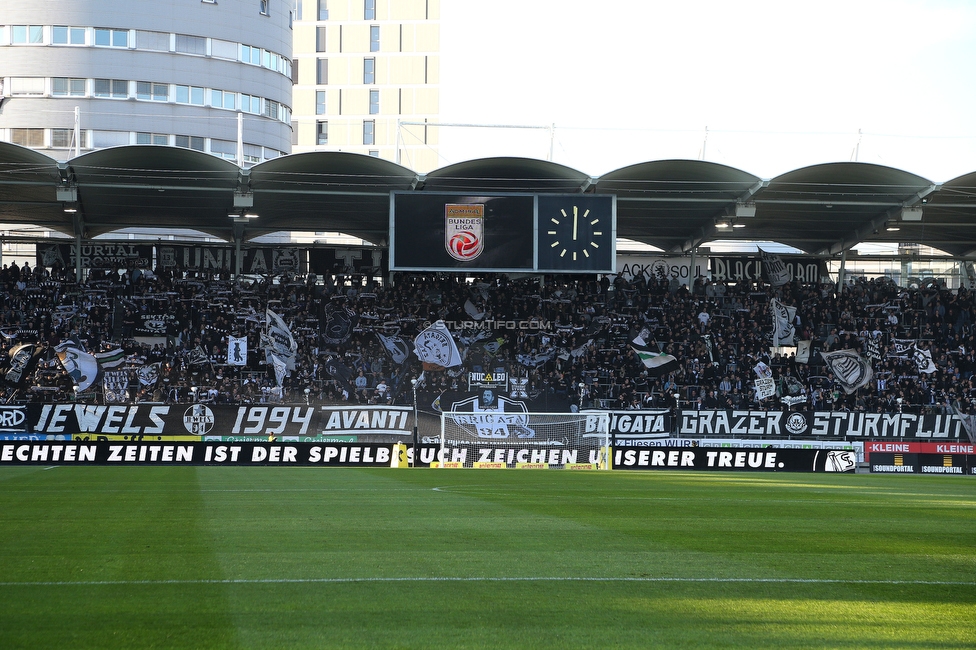 Sturm Graz - Ried
Oesterreichische Fussball Bundesliga, 11. Runde, SK Sturm Graz - SV Ried, Stadion Liebenau Graz, 17.10.2021. 

Foto zeigt Fans von Sturm
