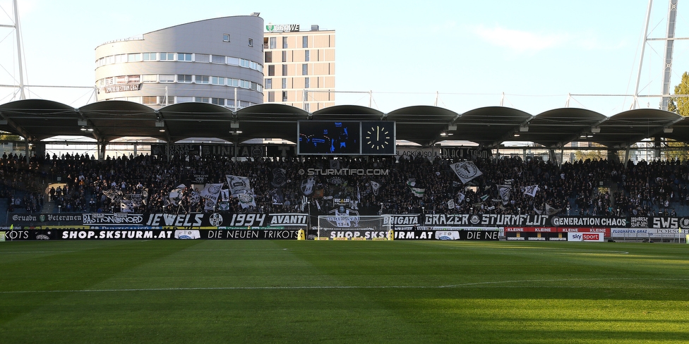 Sturm Graz - Ried
Oesterreichische Fussball Bundesliga, 11. Runde, SK Sturm Graz - SV Ried, Stadion Liebenau Graz, 17.10.2021. 

Foto zeigt Fans von Sturm
