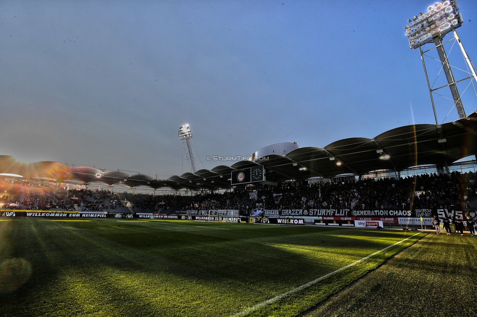 Sturm Graz - Ried
Oesterreichische Fussball Bundesliga, 11. Runde, SK Sturm Graz - SV Ried, Stadion Liebenau Graz, 17.10.2021. 

Foto zeigt eine Innenansicht im Stadion Liebenau
Schlüsselwörter: wetter