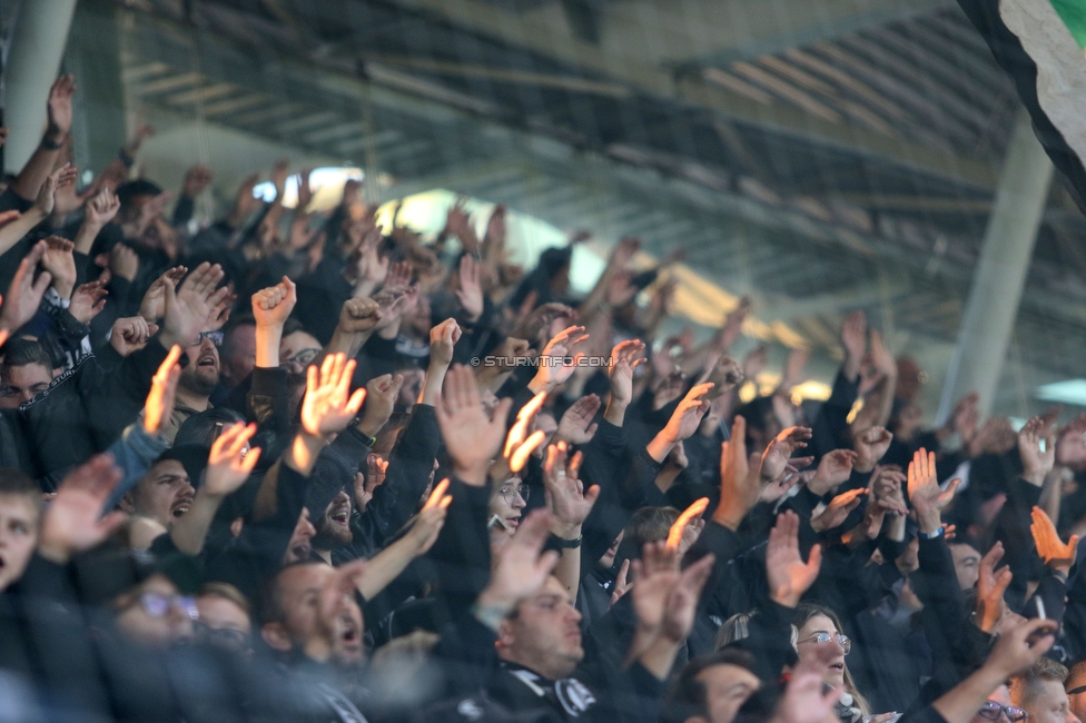 Sturm Graz - Ried
Oesterreichische Fussball Bundesliga, 11. Runde, SK Sturm Graz - SV Ried, Stadion Liebenau Graz, 17.10.2021. 

Foto zeigt Fans von Sturm
