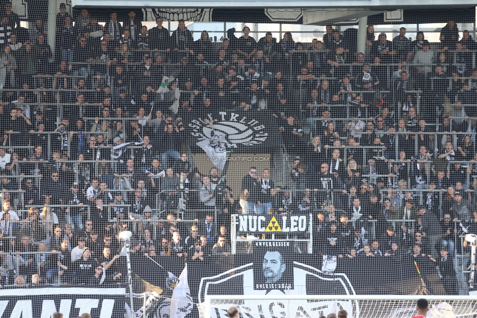 Sturm Graz - Ried
Oesterreichische Fussball Bundesliga, 11. Runde, SK Sturm Graz - SV Ried, Stadion Liebenau Graz, 17.10.2021. 

Foto zeigt Fans von Sturm
