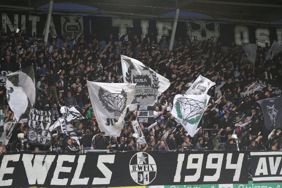 Sturm Graz - Ried
Oesterreichische Fussball Bundesliga, 11. Runde, SK Sturm Graz - SV Ried, Stadion Liebenau Graz, 17.10.2021. 

Foto zeigt Fans von Sturm
Schlüsselwörter: jewels