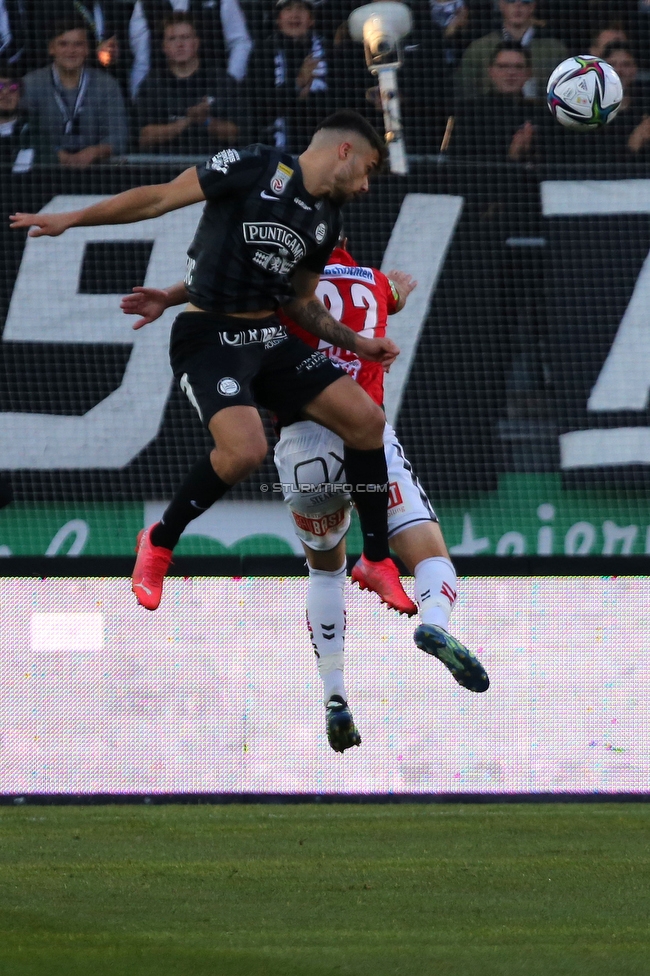 Sturm Graz - Ried
Oesterreichische Fussball Bundesliga, 11. Runde, SK Sturm Graz - SV Ried, Stadion Liebenau Graz, 17.10.2021. 

Foto zeigt Jusuf Gazibegovic (Sturm)
