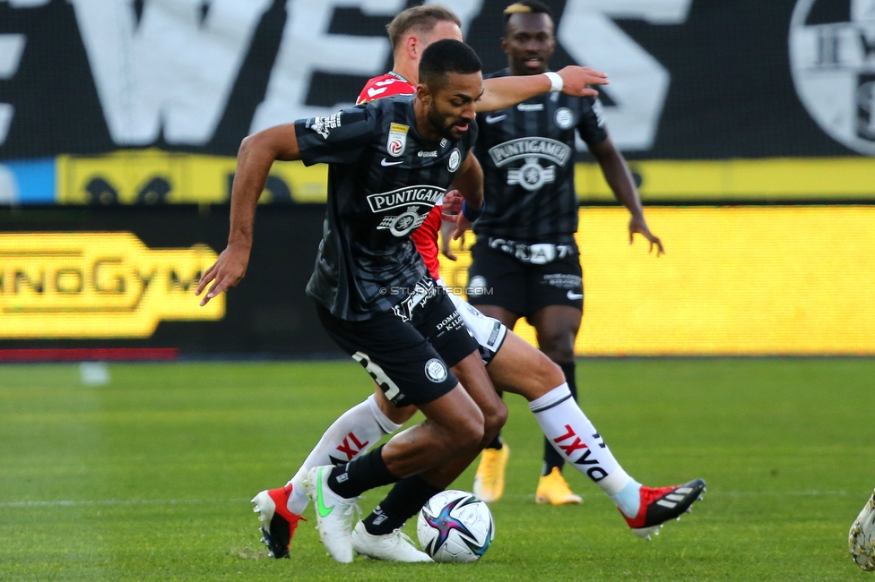 Sturm Graz - Ried
Oesterreichische Fussball Bundesliga, 11. Runde, SK Sturm Graz - SV Ried, Stadion Liebenau Graz, 17.10.2021. 

Foto zeigt Gregory Wuethrich (Sturm)
