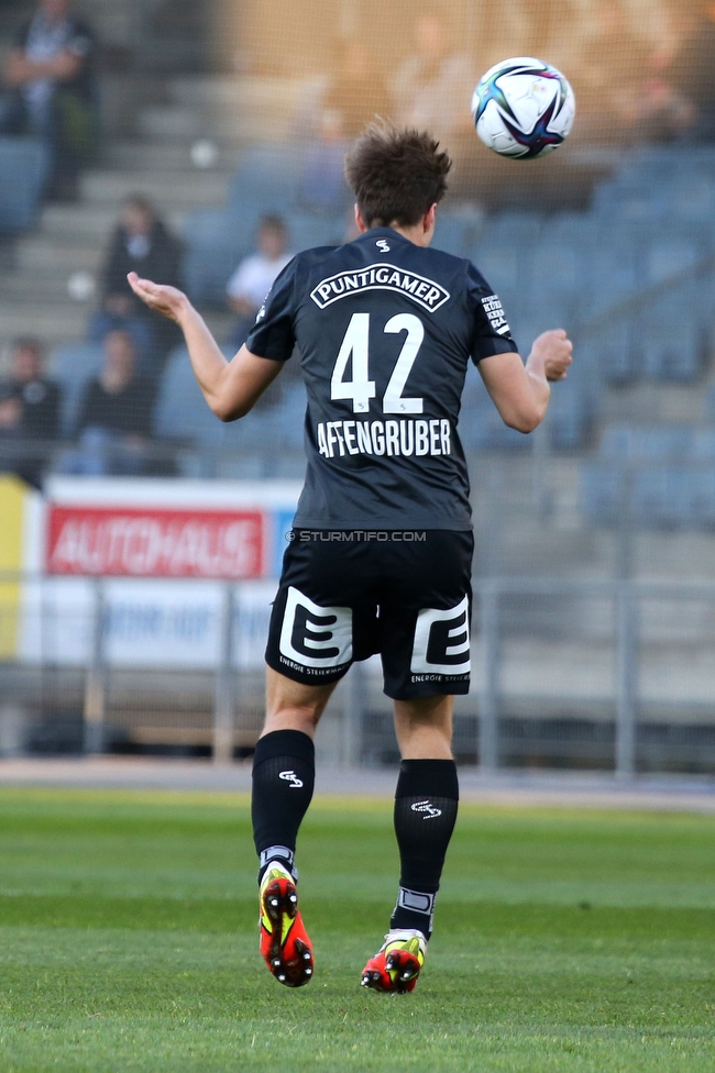 Sturm Graz - Ried
Oesterreichische Fussball Bundesliga, 11. Runde, SK Sturm Graz - SV Ried, Stadion Liebenau Graz, 17.10.2021. 

Foto zeigt David Affengruber (Sturm)
