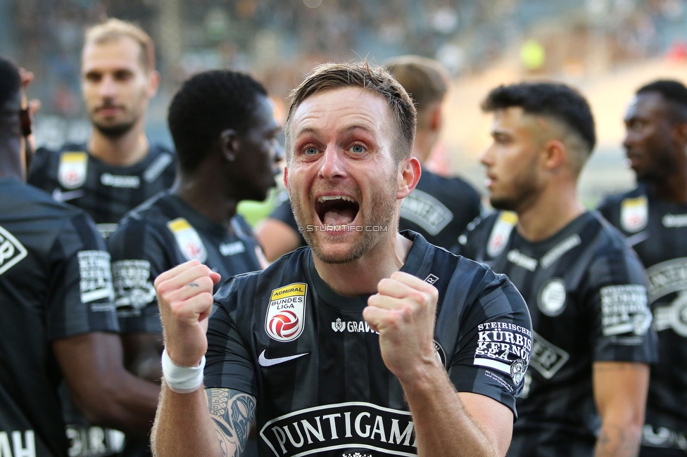 Sturm Graz - Ried
Oesterreichische Fussball Bundesliga, 11. Runde, SK Sturm Graz - SV Ried, Stadion Liebenau Graz, 17.10.2021. 

Foto zeigt Jakob Jantscher (Sturm)
Schlüsselwörter: torjubel