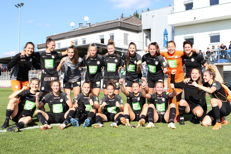 Sturm Damen - St. Poelten
OEFB Frauen Bundesliga, 7. Runde, SK Sturm Graz Damen - SKN St. Poelten Frauen, Trainingszentrum Messendorf, Graz, 17.10.2021. 

Foto zeigt die Mannschaft der Sturm Damen
