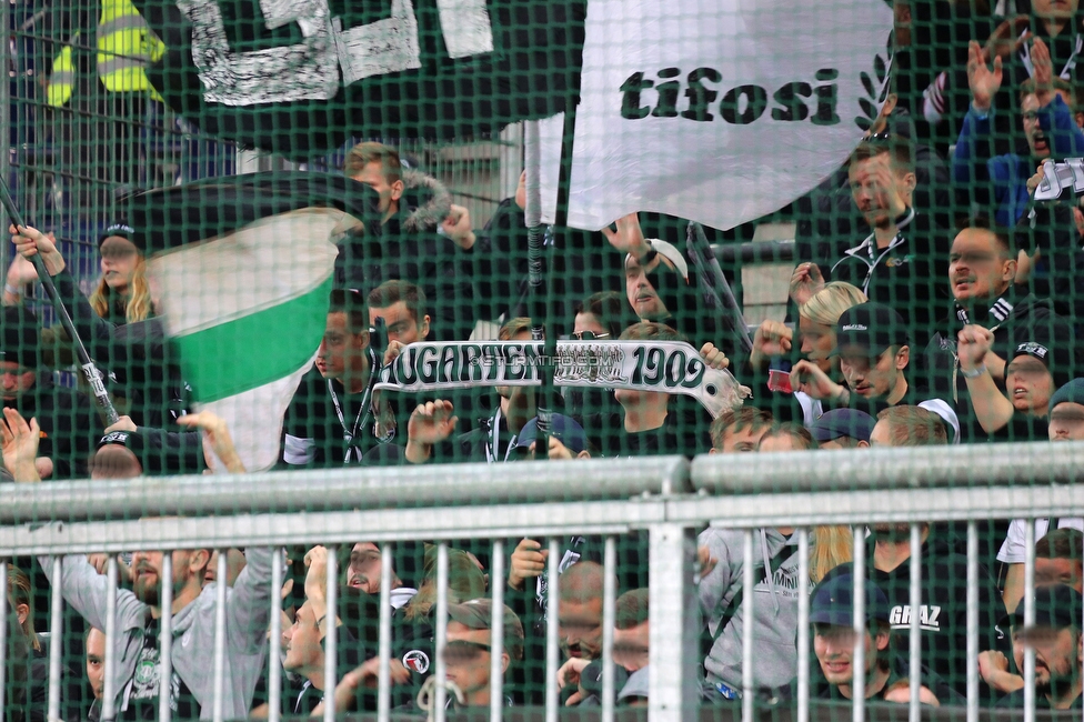 Salzburg - Sturm Graz
Oesterreichische Fussball Bundesliga, 12. Runde, FC RB Salzburg - SK Sturm Graz, Stadion Wals-Siezenheim, 24.10.2021. 

Foto zeigt Fans von Sturm
