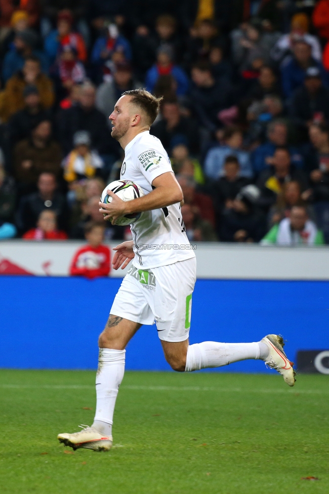 Salzburg - Sturm Graz
Oesterreichische Fussball Bundesliga, 12. Runde, FC RB Salzburg - SK Sturm Graz, Stadion Wals-Siezenheim, 24.10.2021. 

Foto zeigt Jakob Jantscher (Sturm)
Schlüsselwörter: torjubel