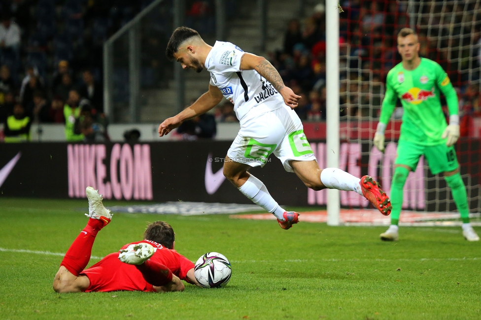 Salzburg - Sturm Graz
Oesterreichische Fussball Bundesliga, 12. Runde, FC RB Salzburg - SK Sturm Graz, Stadion Wals-Siezenheim, 24.10.2021. 

Foto zeigt Jusuf Gazibegovic (Sturm)
