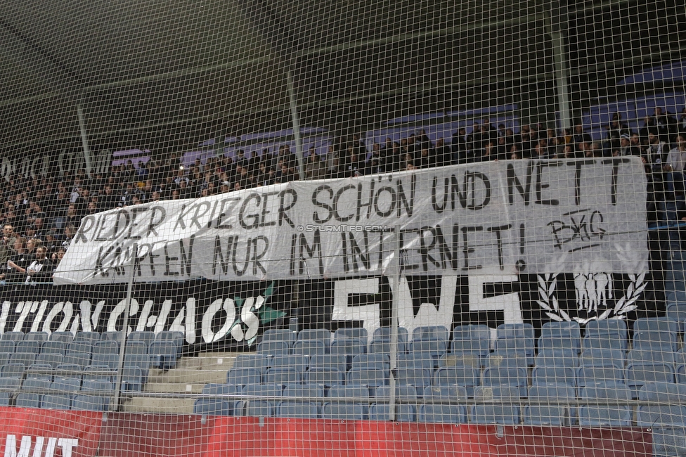 Sturm Graz - Ried
OEFB Cup, 3. Runde, SK Sturm Graz - SV Ried, Stadion Liebenau Graz, 27.10.2021. 

Foto zeigt Fans von Sturm
