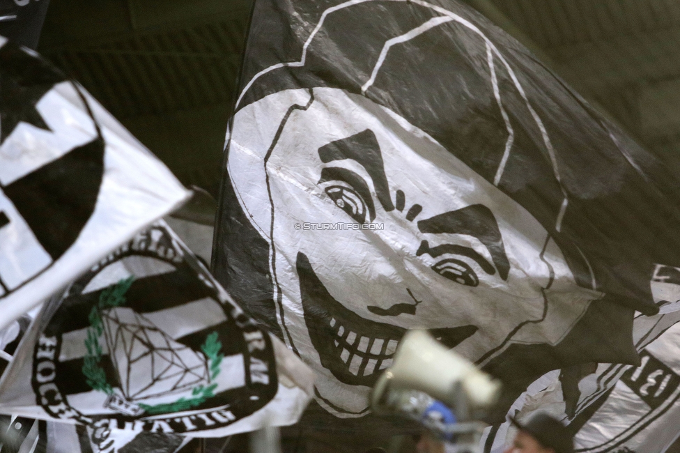 Sturm Graz - Ried
OEFB Cup, 3. Runde, SK Sturm Graz - SV Ried, Stadion Liebenau Graz, 27.10.2021. 

Foto zeigt Fans von Sturm
