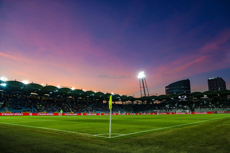 Sturm Graz - Ried
OEFB Cup, 3. Runde, SK Sturm Graz - SV Ried, Stadion Liebenau Graz, 27.10.2021. 

Foto zeigt eine Innenansicht im Stadion Liebenau
Schlüsselwörter: wetter