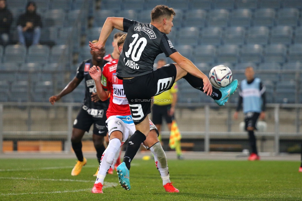 Sturm Graz - Ried
OEFB Cup, 3. Runde, SK Sturm Graz - SV Ried, Stadion Liebenau Graz, 27.10.2021. 

Foto zeigt Ivan Ljubic (Sturm)
