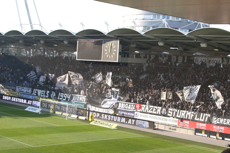 Sturm Graz - Wolfsberg
Oesterreichische Fussball Bundesliga, 13. Runde, SK Sturm Graz - Wolfsberger AC, Stadion Liebenau Graz, 31.10.2021. 

Foto zeigt Fans von Sturm
