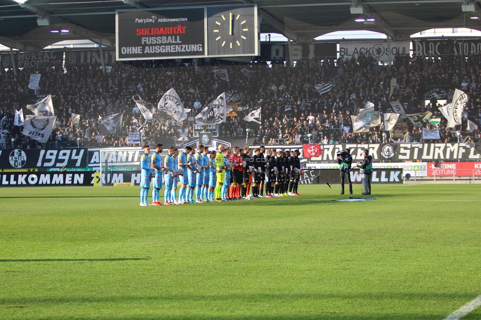 Sturm Graz - Wolfsberg
Oesterreichische Fussball Bundesliga, 13. Runde, SK Sturm Graz - Wolfsberger AC, Stadion Liebenau Graz, 31.10.2021. 

Foto zeigt Fans von Sturm
