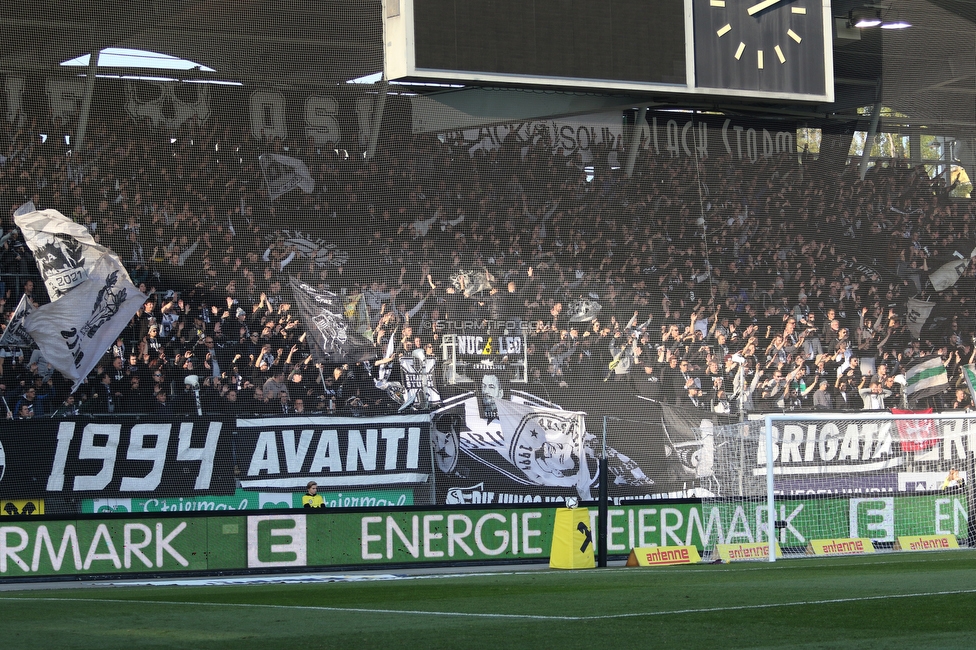 Sturm Graz - Wolfsberg
Oesterreichische Fussball Bundesliga, 13. Runde, SK Sturm Graz - Wolfsberger AC, Stadion Liebenau Graz, 31.10.2021. 

Foto zeigt Fans von Sturm
