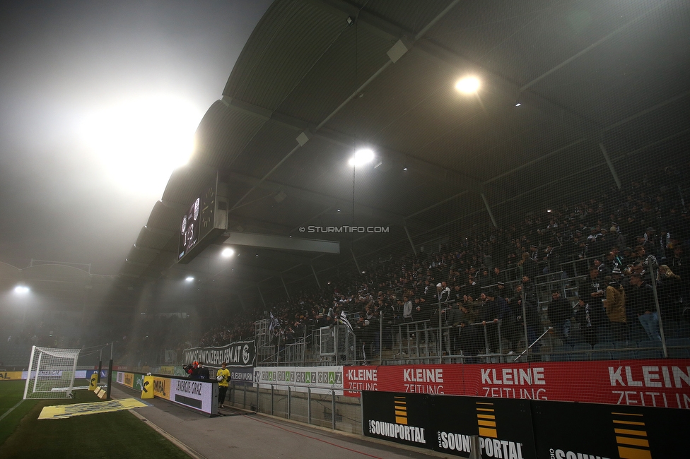 Sturm Graz - LASK
Oesterreichische Fussball Bundesliga, 15. Runde, SK Sturm Graz - LASK, Stadion Liebenau Graz, 21.11.2021. 

Foto zeigt Fans von Sturm
