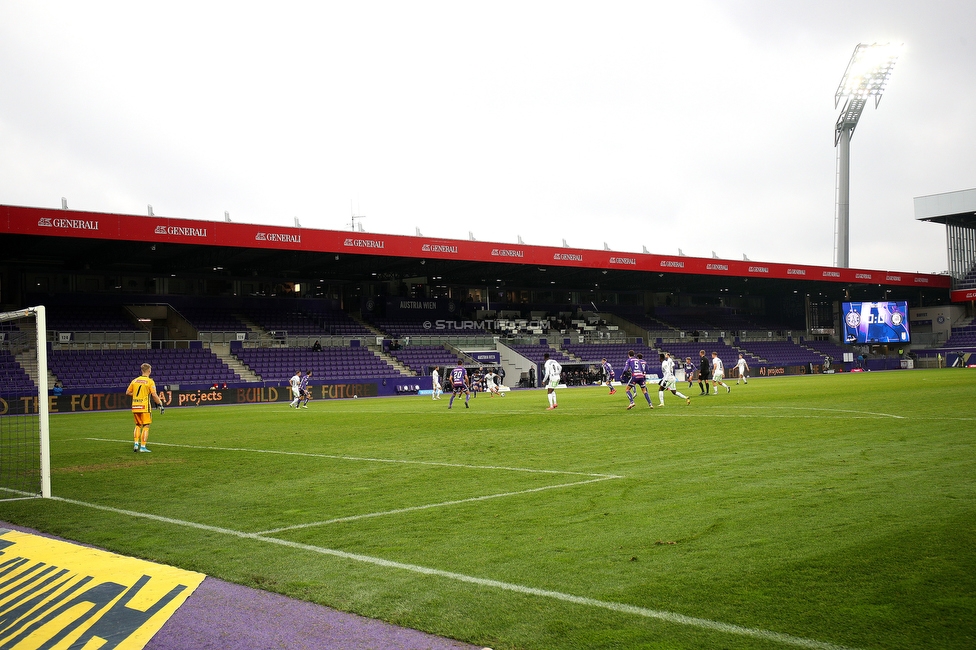 Austria Wien - Sturm Graz
Oesterreichische Fussball Bundesliga, 16. Runde, FK Austria Wien - SK Sturm Graz, Franz Horr Stadion Wien, 28.11.2021. 

Foto zeigt eine Innenansicht im Franz-Horr-Stadion
