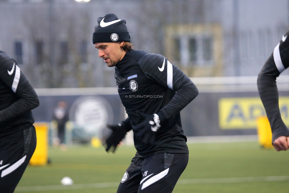 Sturm Graz Trainingsauftakt
Oesterreichische Fussball Bundesliga, SK Sturm Graz Trainingsauftakt, Trainingszentrum Messendorf, 05.01.2022. 

Foto zeigt Stefan Hierlaender (Sturm)
