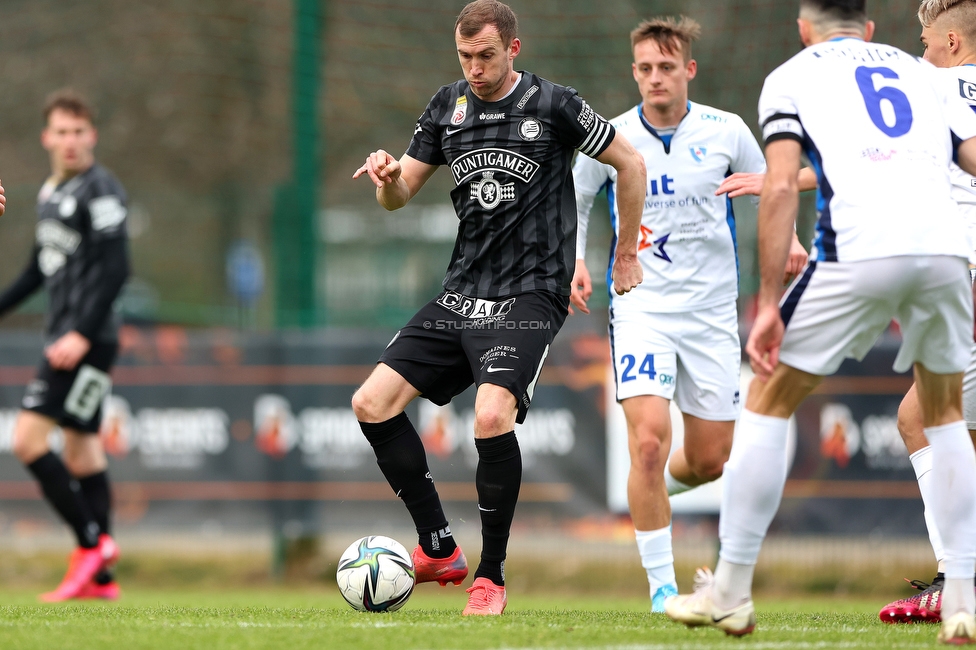 Sturm Graz - Gorica
Testspiel, SK Sturm Graz - ND Gorica, Sportlplatz Catez, 29.01.2022. 

Foto zeigt Lukas Jaeger (Sturm)
