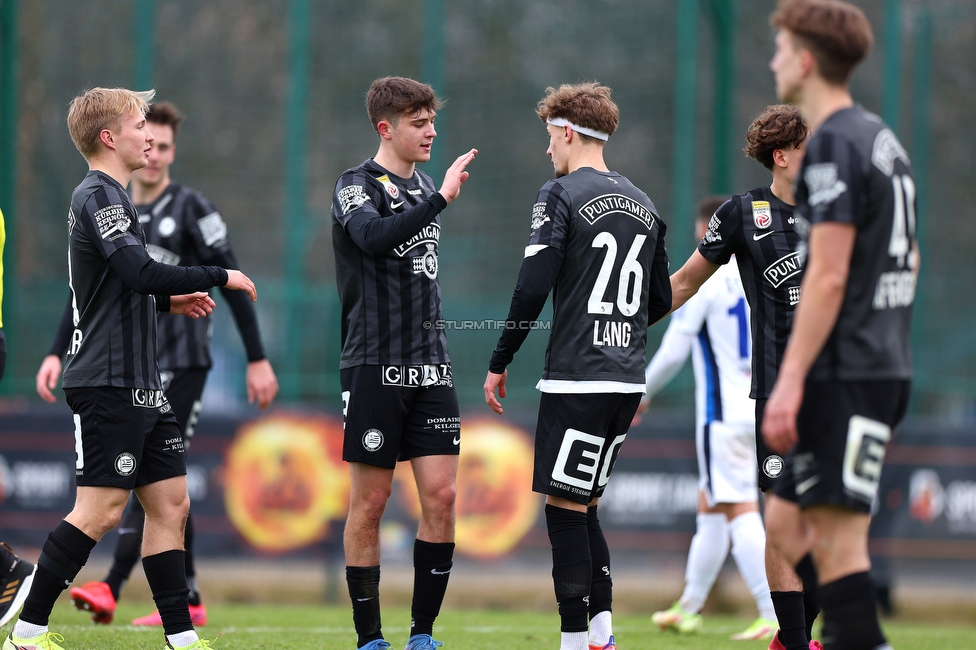 Sturm Graz - Gorica
Testspiel, SK Sturm Graz - ND Gorica, Sportlplatz Catez, 29.01.2022. 

Foto zeigt Samuel Stueckler (Sturm), Vincent Trummer (Sturm), Christoph Lang (Sturm) und David Affengruber (Sturm)
Schlüsselwörter: torjubel