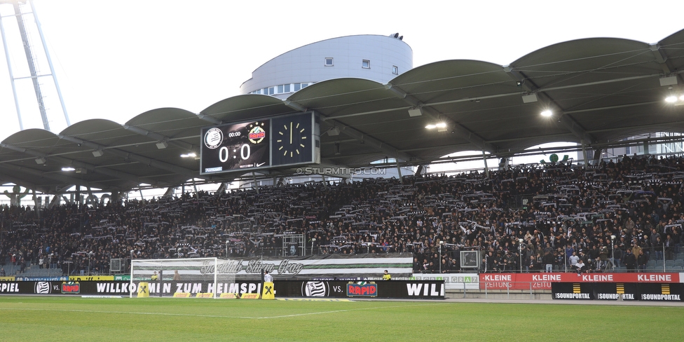 Sturm Graz - Rapid Wien
Oesterreichische Fussball Bundesliga, 20. Runde, SK Sturm Graz - SK Rapid Wien, Stadion Liebenau Graz, 20.02.2022. 

Foto zeigt Fans von Sturm
Schlüsselwörter: schals