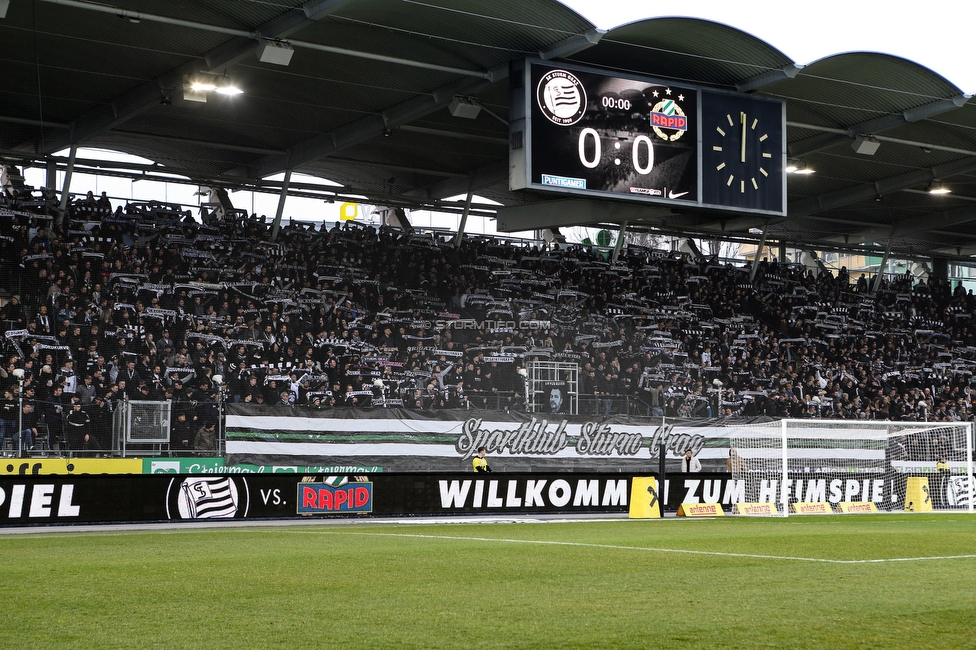 Sturm Graz - Rapid Wien
Oesterreichische Fussball Bundesliga, 20. Runde, SK Sturm Graz - SK Rapid Wien, Stadion Liebenau Graz, 20.02.2022. 

Foto zeigt Fans von Sturm
Schlüsselwörter: schals