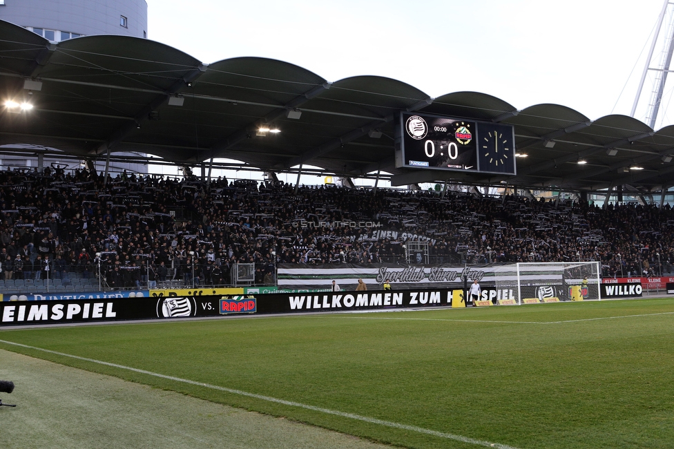 Sturm Graz - Rapid Wien
Oesterreichische Fussball Bundesliga, 20. Runde, SK Sturm Graz - SK Rapid Wien, Stadion Liebenau Graz, 20.02.2022. 

Foto zeigt Fans von Sturm
Schlüsselwörter: schals