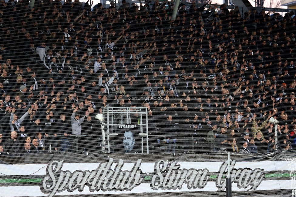 Sturm Graz - Rapid Wien
Oesterreichische Fussball Bundesliga, 20. Runde, SK Sturm Graz - SK Rapid Wien, Stadion Liebenau Graz, 20.02.2022. 

Foto zeigt Fans von Sturm
