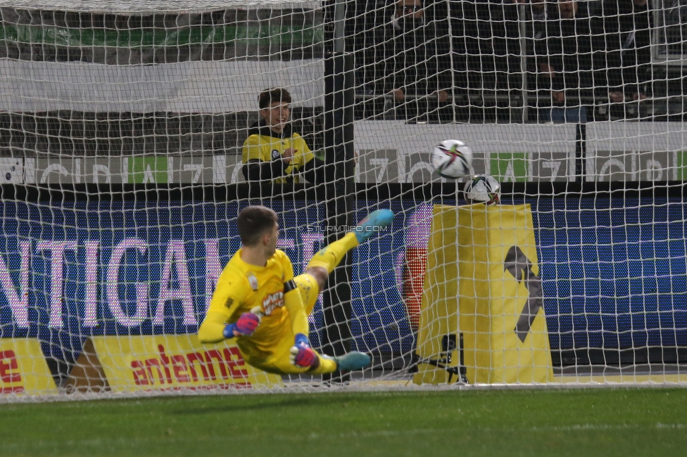 Sturm Graz - Rapid Wien
Oesterreichische Fussball Bundesliga, 20. Runde, SK Sturm Graz - SK Rapid Wien, Stadion Liebenau Graz, 20.02.2022. 

Foto zeigt Paul Gartler (Rapid)
Schlüsselwörter: elfmeter