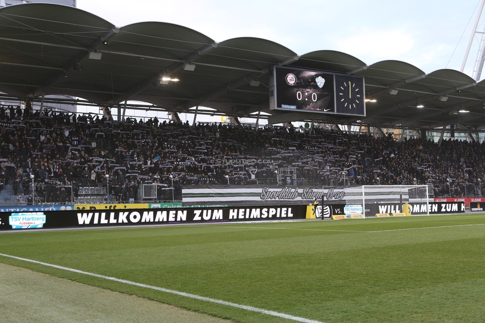 Sturm Graz - Hartberg
Oesterreichische Fussball Bundesliga, 21. Runde, SK Sturm Graz - TSV Hartberg, Stadion Liebenau Graz, 27.02.2022. 

Foto zeigt Fans von Sturm
Schlüsselwörter: schals