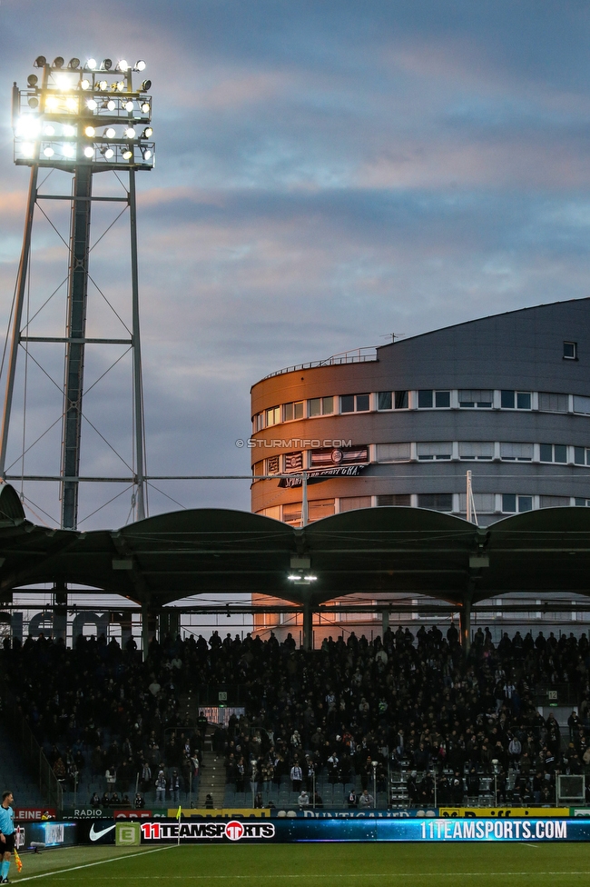 Sturm Graz - Hartberg
Oesterreichische Fussball Bundesliga, 21. Runde, SK Sturm Graz - TSV Hartberg, Stadion Liebenau Graz, 27.02.2022. 

Foto zeigt Fans von Sturm
Schlüsselwörter: wetter